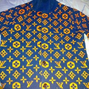 LV sweater with lv momgram  it can be unisex its technically MENS
